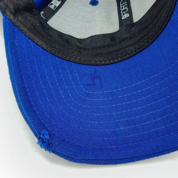 New Era Mens Hat Blue Strapback NFL New York Giants 9Forty Football Cap - Picture 8 of 13